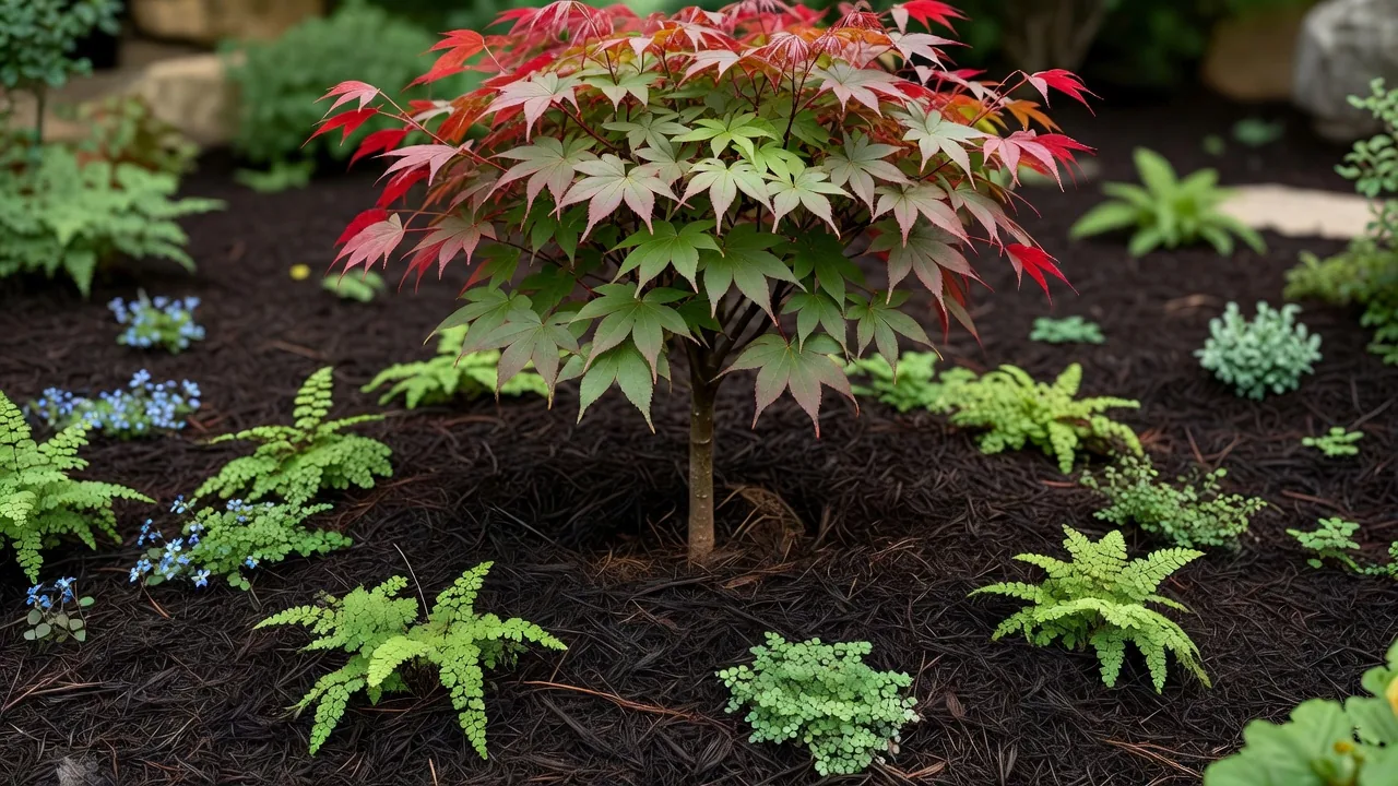 イロハモミジを使った植栽プランニングの施工例