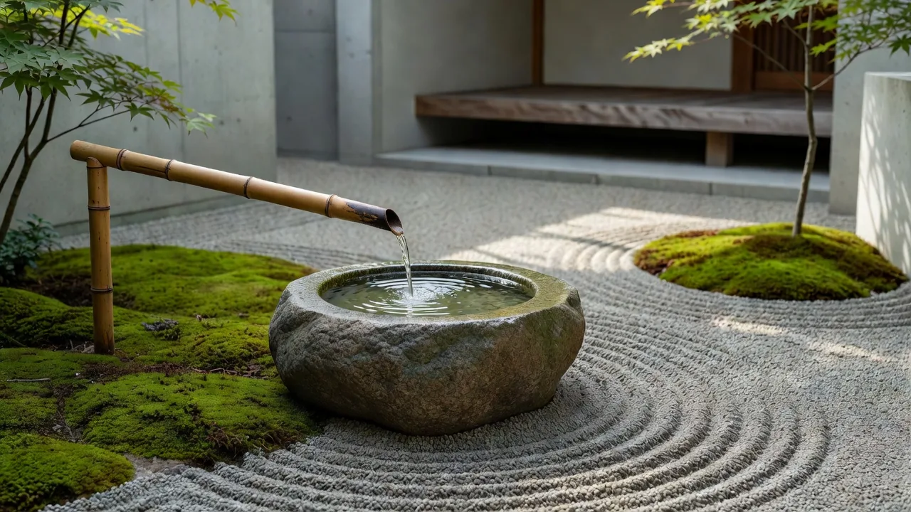 つくばいと石水鉢